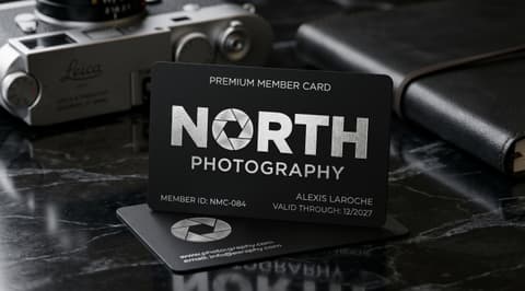 Carte de membre Shop North Photography