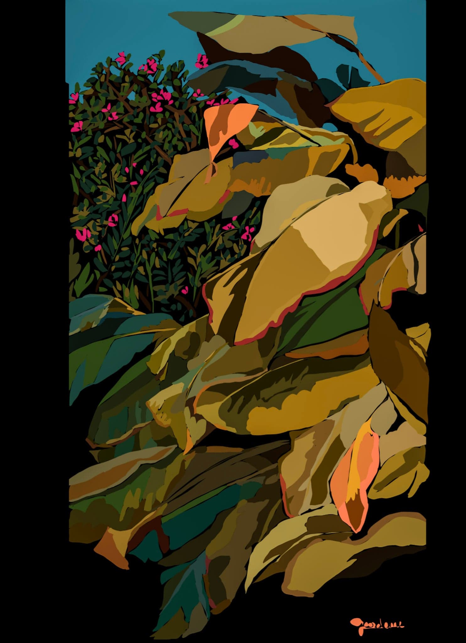 Entre feuilles