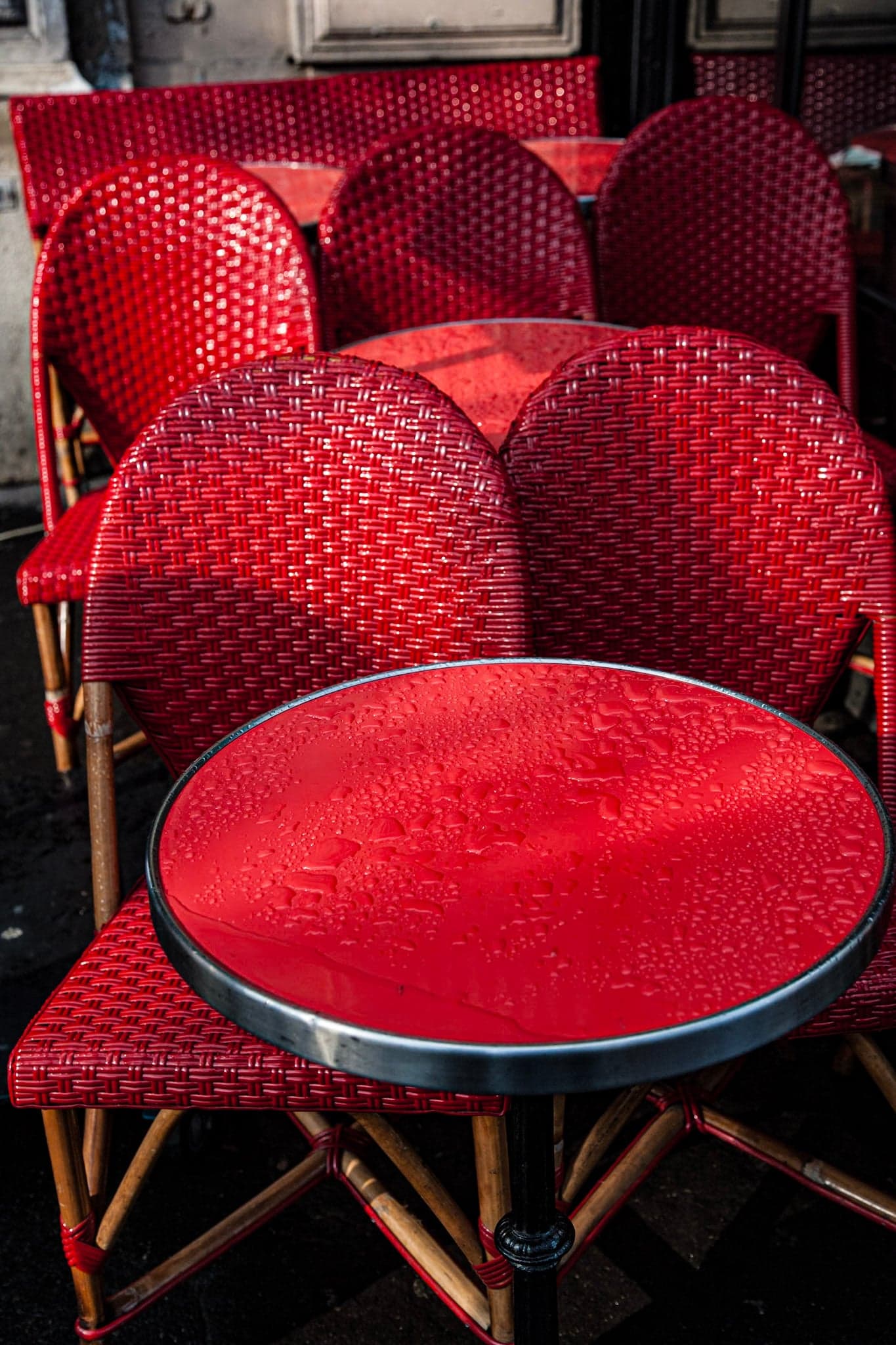 Terrasse rouge